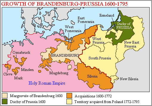 Growth of Brandenburg-Prussia, 1600–1795