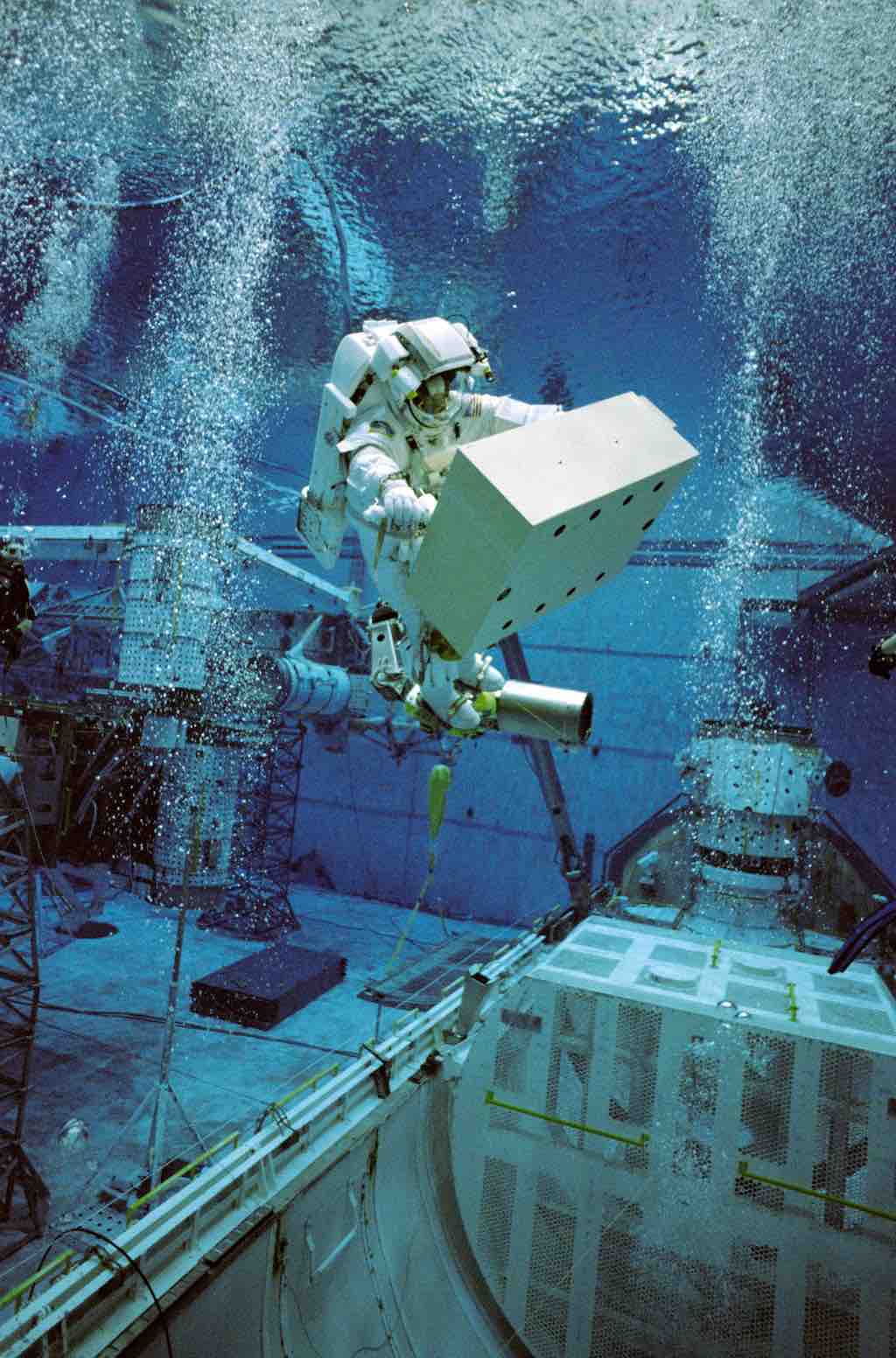 An astronaut in training.