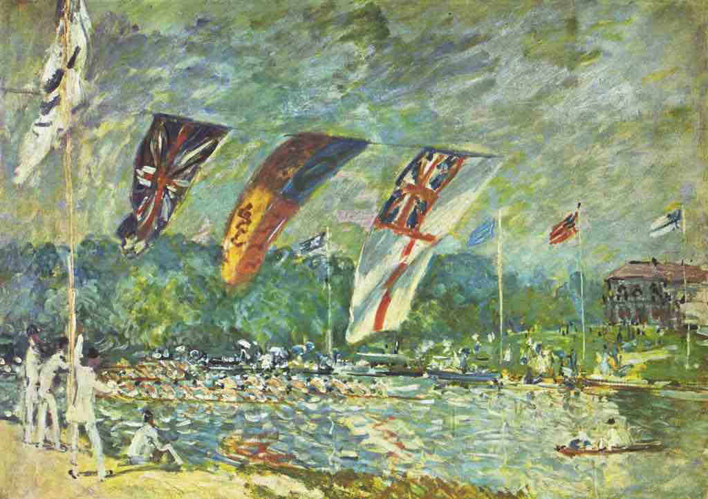 Les régates à Moseley, Alfred Sisley, 1874, Oil on canvas