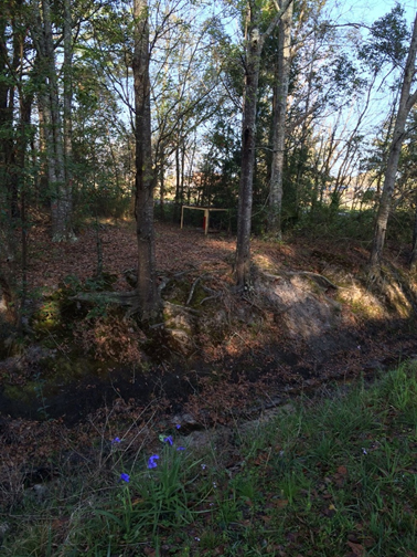 Canal and monitoring well next to CSX Rail Yard