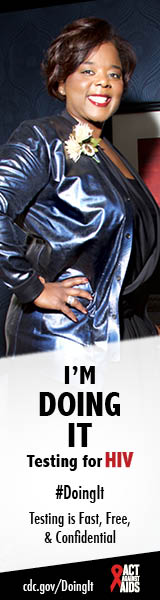 A woman smiling and standing with her hands on her hips. I’m Doing It. Testing for HIV. Testing is Fast, Free & Confidential. cdc.gov/DoingIt #DoingIt Act Against AIDS