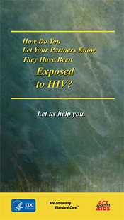 	HIV Screening. Standard Care. Partner Services English Brochure