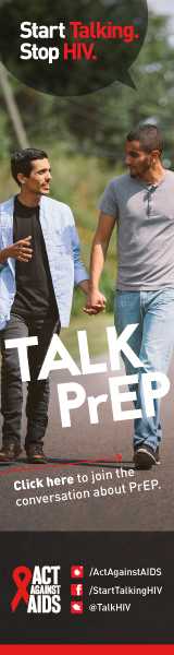 Start Talking. Stop HIV. Talk PrEP Click here to join the conversation about prep. Act Against AIDS. Instagram/Act Against AIDS, Facebook/StartTalkingHIV, Twitter @TalkHIV