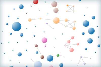 colorful circles linked by colorful lines, showing transmission patterns.