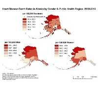 Heart Disease Death Rates by Gender & Public Health Region, AK