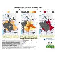 Where are the 2016 Food Deserts in Lawrence, KS?
