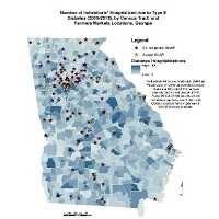 Diabetes Hospitalizations and Access to Farmer’s Markets, Georgia
