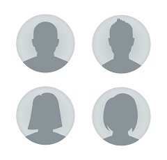 	A silhouette of people