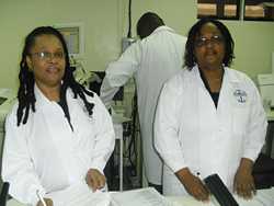 AFENET staff assessed laboratory strengths and weaknesses and provided onsite mentorship at the Queen Elizabeth Hospital Laboratory in Barbados. AFENET staff assessed laboratory strengths and weaknesses and provided onsite mentorship at the Queen Elizabeth Hospital Laboratory in Barbados.