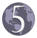Global disease detection tour icon