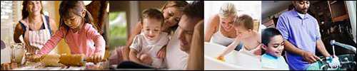 Collage: Parents and Children