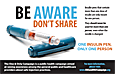 brochure be aware don't share