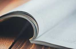 image of an open journal 