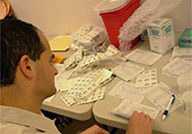 Tainted cough medicine contained DEG poison.