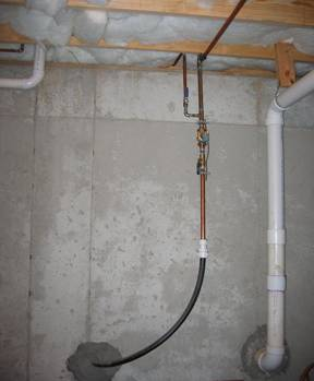 Figure 9.18e. Water Service and Wastewater Line