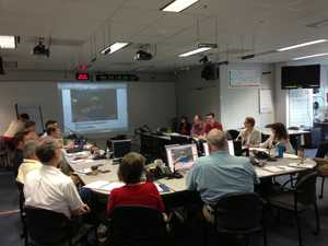 Dr. Julia Gargano (CDC) develops a survey sampling frame following a community water emergency in Alabama, 2010