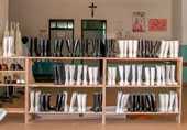 Rubber boots stacked for ebola care workers.