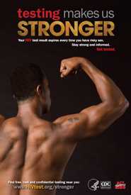 Your HIV test result expires every time you have risky sex. Stay strong and informed. Get tested.