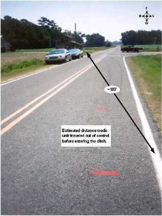 Photo 1. View of Incident Scene
