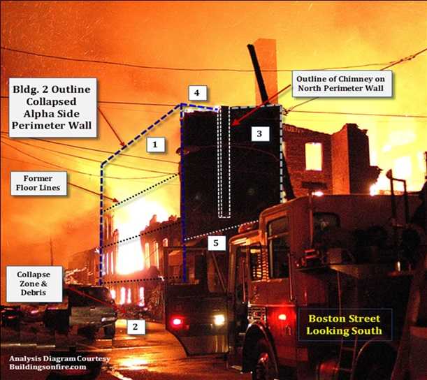 Wall Collapse area Side A Building 2