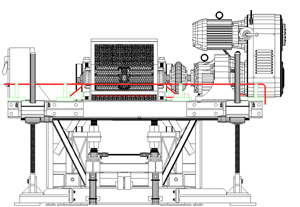 Click for a larger image West side of flight conveyor. Note: The red line shows the location of the wire loop antenna
