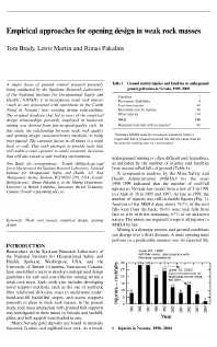 Image of publication Empirical Approaches for Opening Design in Weak Rock Masses