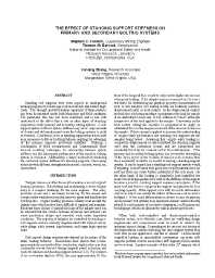 Image of publication The Effect of Standing Support Stiffness on Primary and Secondary Bolting Systems