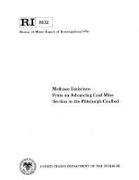 Image of publication Methane Emissions from an Advancing Coal Mine Section in the Pittsburgh Coalbed