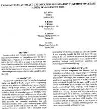 Image of publication Tying Acceleration and GPS Location Information Together To Create a Mine Management Tool