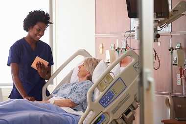 nurse with a Digital Tablet