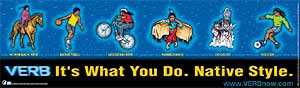 American Indian girl horseback riding. American Indian boy playing basketball. American Indian boy wearing a bicycle helmet and riding a bike. American Indian girl dancing. Alaska Native boy riding a dogsled. American Indian boy playing soccer. 