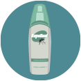 using insect spray