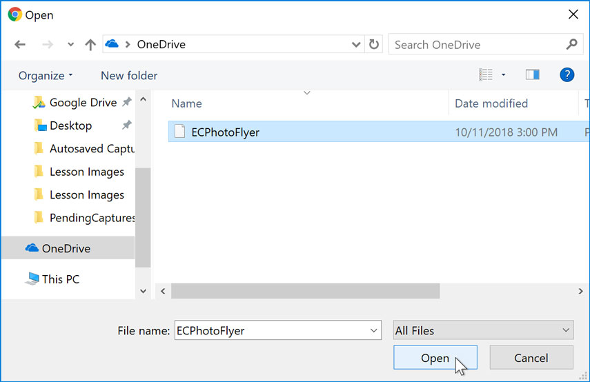 Attaching a file Attaching a file