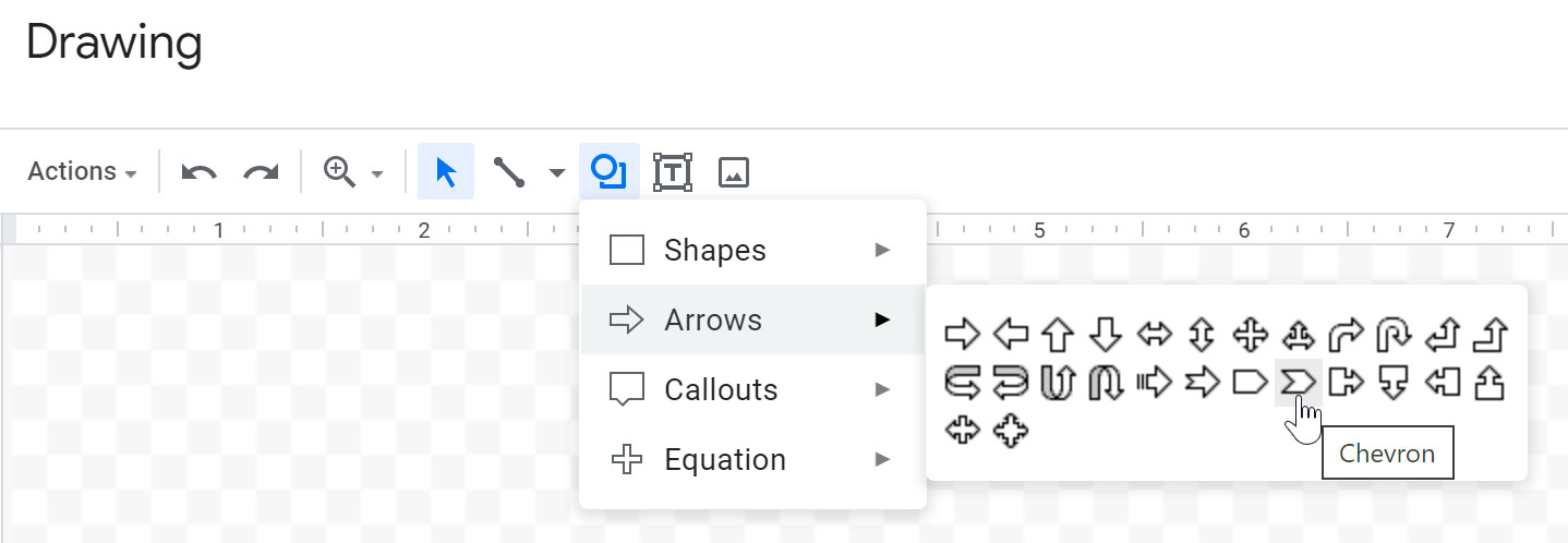 selecting a shape selecting a shape