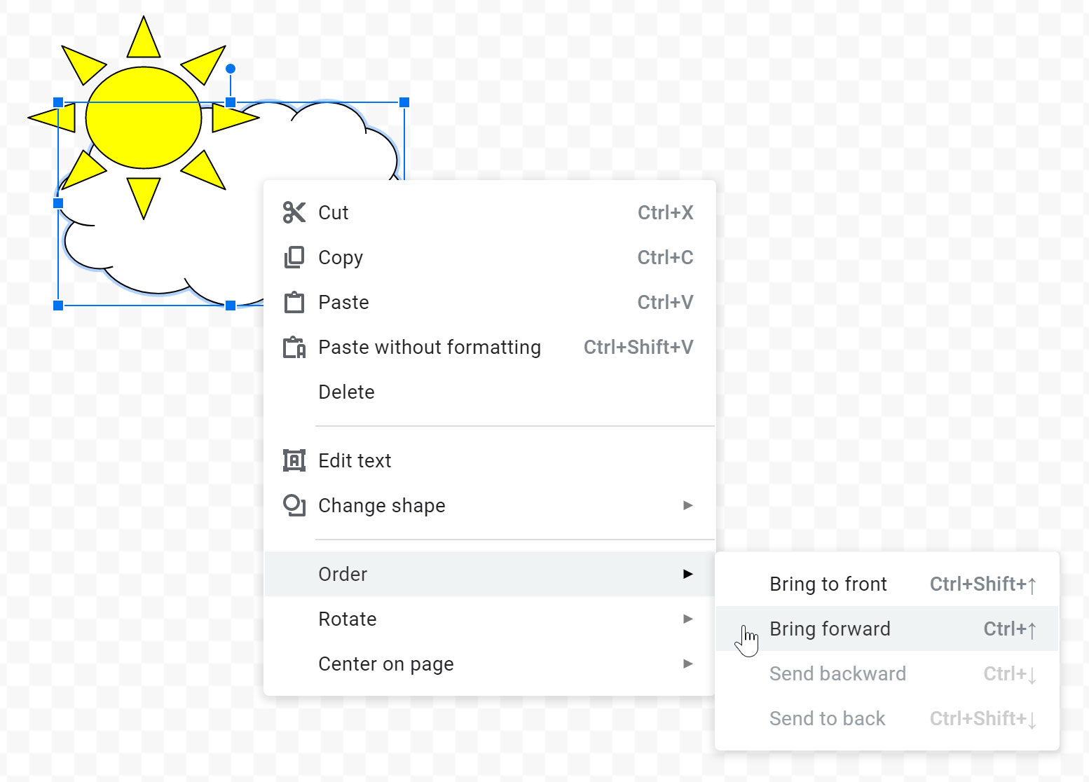 modifying the order modifying the order