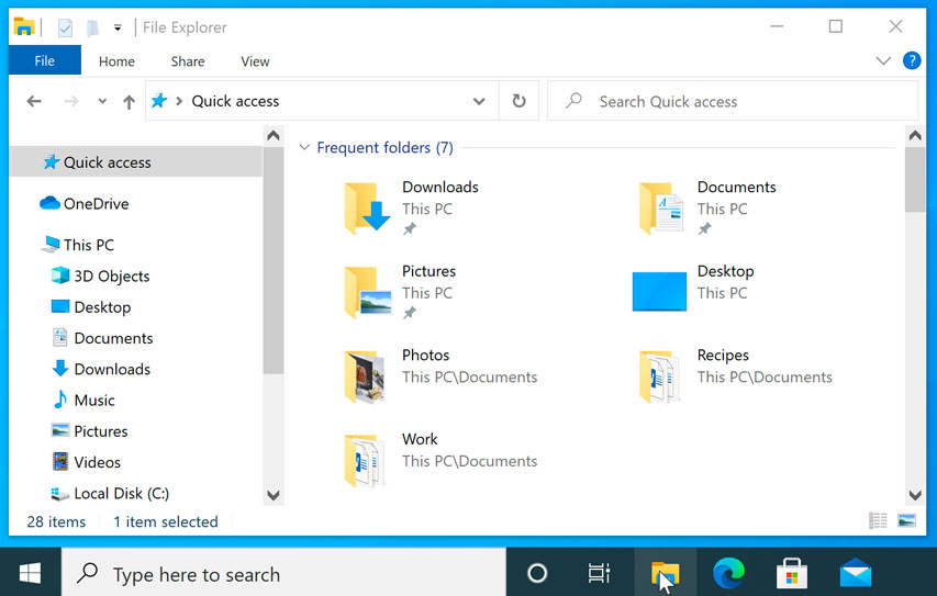 File Explorer File Explorer