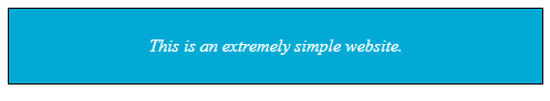 Screenshot of a simple website with styling Screenshot of a simple website with styling