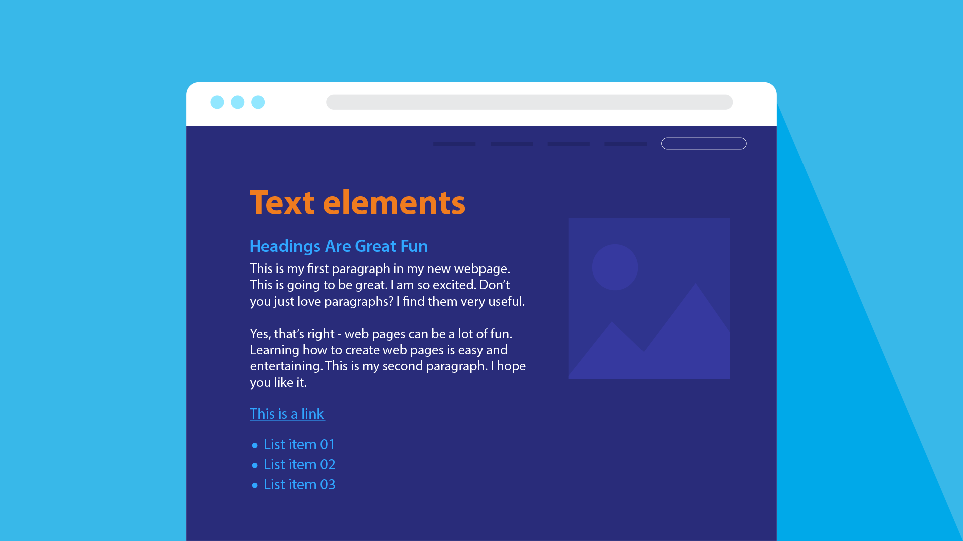 Webpage with text Webpage with text