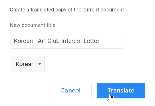 clicking translate clicking translate